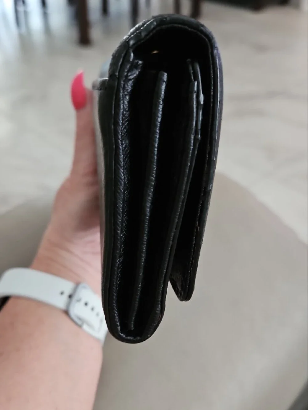 Michael Kors Black Leather Logo Wallet